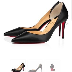 Christian Louboutin Black and Red Heels